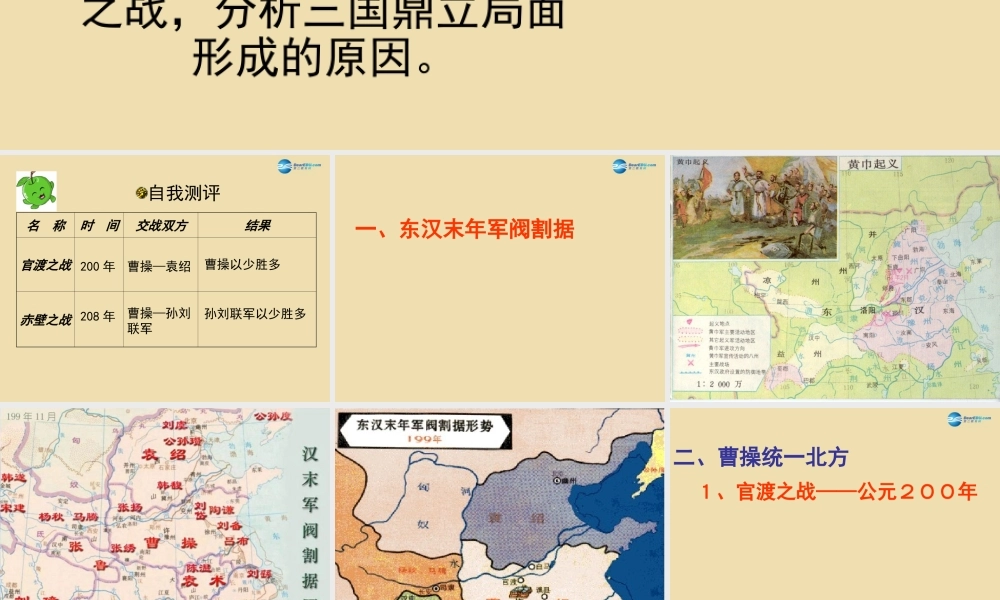 中考历史(三国鼎立)复习课件3 课件