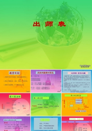 九年级语文出师表课件 鄂教版 课件