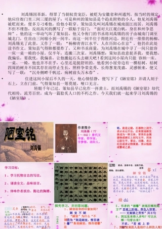 初中部八年级语文下册 2.10 陋室铭课件 (新版)苏教版 课件