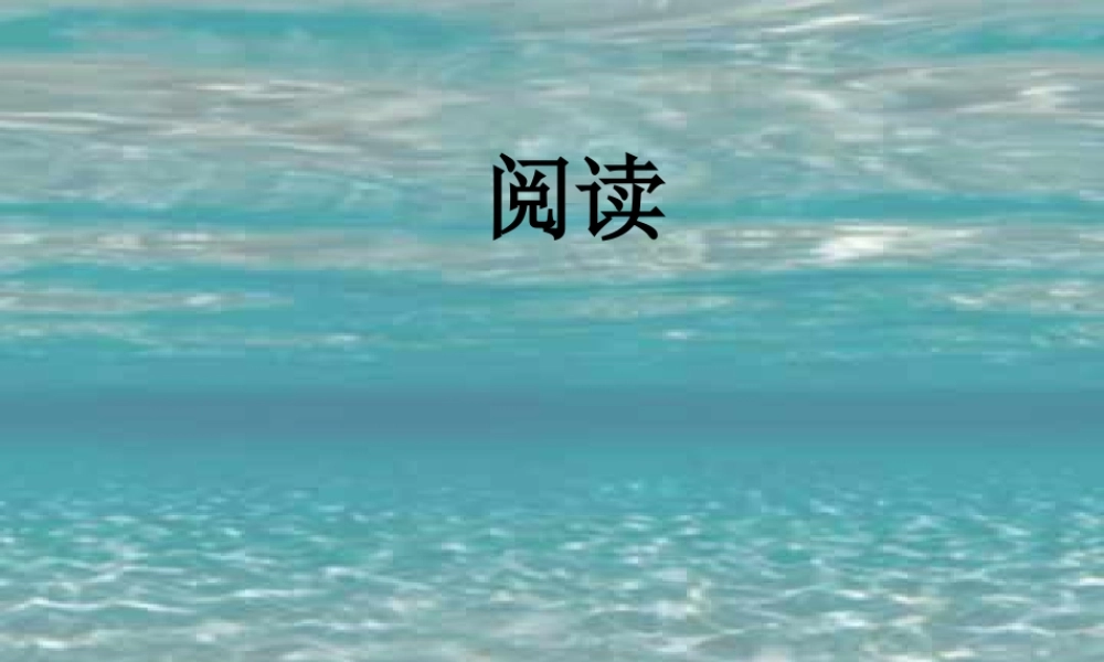 九年级英语 阅读课件新目标 课件