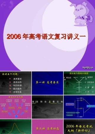 北京市清华附中高考语文复习讲义一 试题