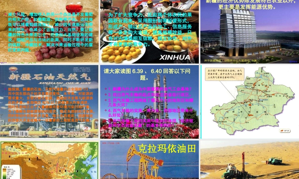 八年级地理 新疆维吾尔自治区课件 湘教版 课件