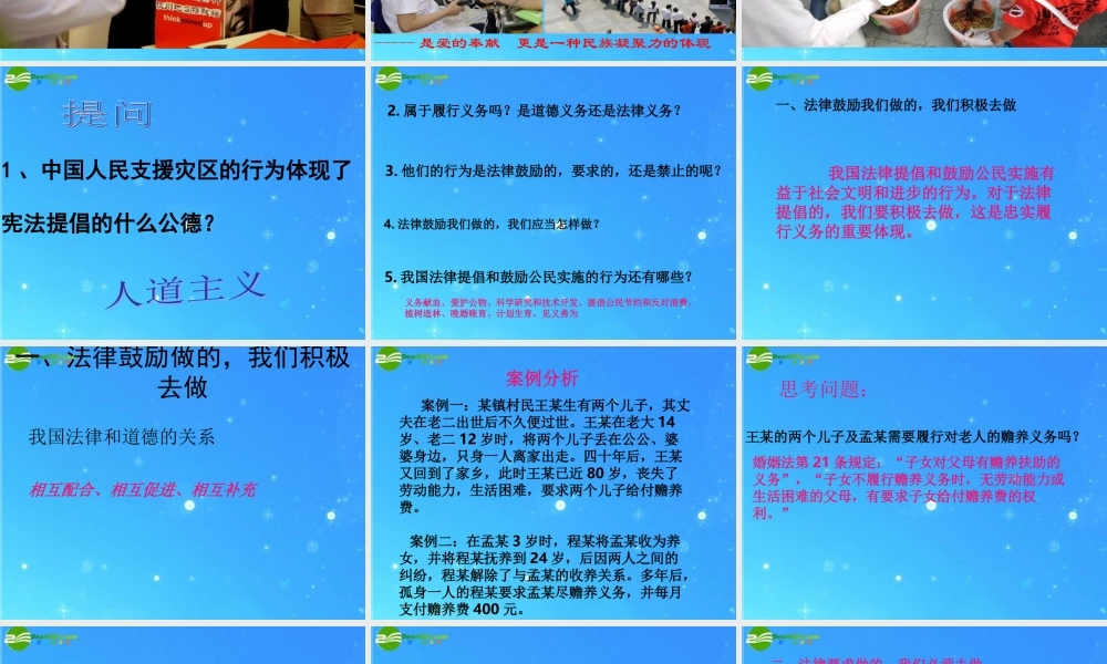 八年级政治下册 第二课(忠实履行义务)课件 人教新课标版 课件