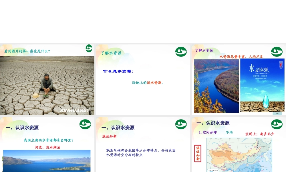 八年级地理上册(3.3 水资源)课件 新人教版 课件