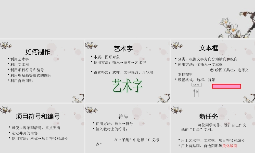 九年级语文(制作作文选目录)课件