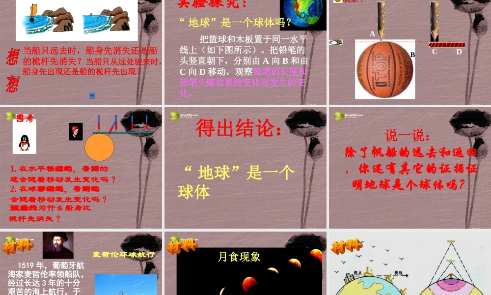 七年级科学上册 3.1 我们居住的地球课件1 浙教版 课件