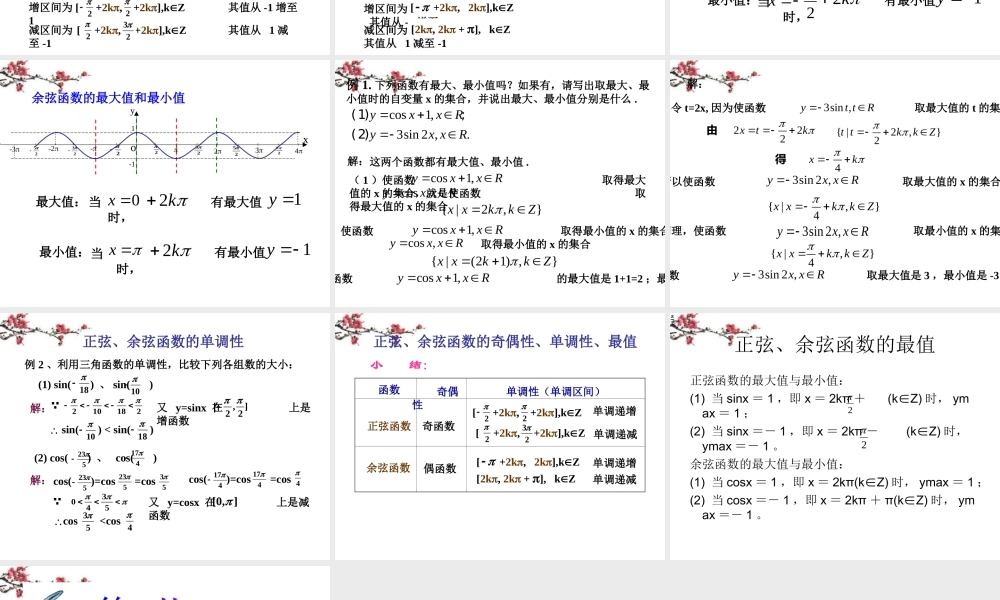 新疆哈密市高二数学(141 正弦函数、余弦函数的图像)课件 新人教版必修3 课件
