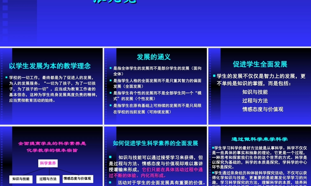 新课改背景下的化学课堂教学改革要点课件 上教版 课件