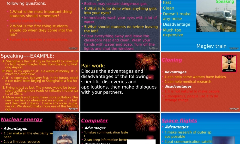 新课标高一英语Unit16 Scientists at work1 课件