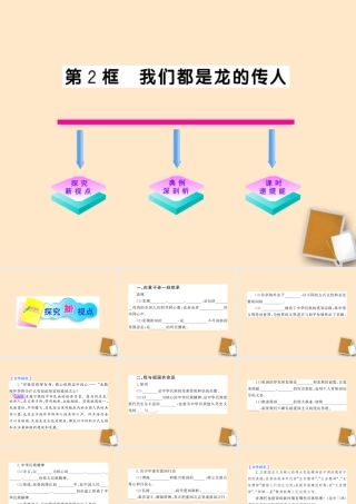 山东省10-11版八年级政治上册 1.2.2 我们都是龙的传人课件 人民版  课件