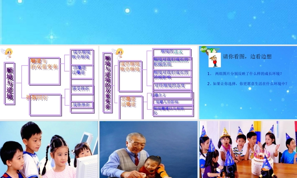 八年级政治上册 第五单元：顺境与逆境课件 教科版 课件