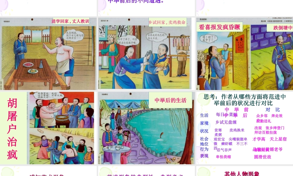 八年级语文范进中举课件3语文版 课件