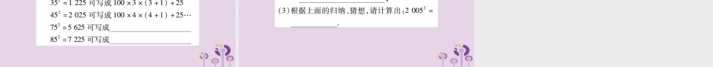 八年级数学上册 双休作业(三)课件 (新版)华东师大版 课件