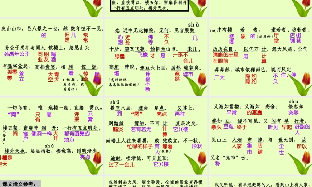 七年级语文上册 (山市)课件 人教新课标版 课件
