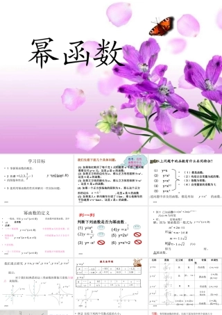 数学：331(幂函数)课件(新人教B版必修1) 高一数学： 3.3幂函数(课件) 新课标人教B版必修1