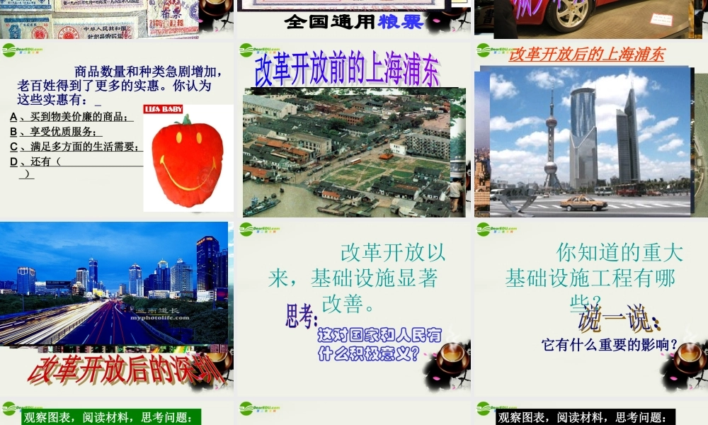 八年级政治下册(腾飞的中华)课件2 陕教版 课件