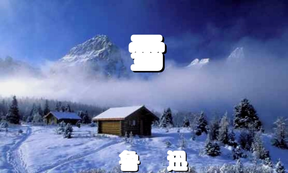 山东省东营市河口区实验学校八年级语文下册 6 雪课件 新人教版 课件