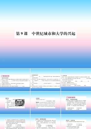 大学的兴起作业课件 新人教版 课件