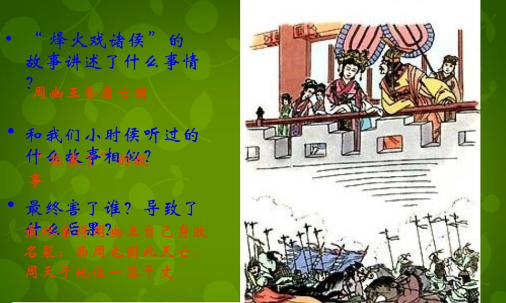 中学七年级历史上册 第6课 春秋战国的纷争课件 新人教版 课件