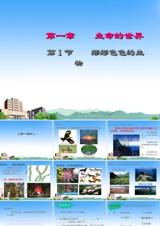 七年级生物上册 1.1形形色色的生物课件 北师大版 课件