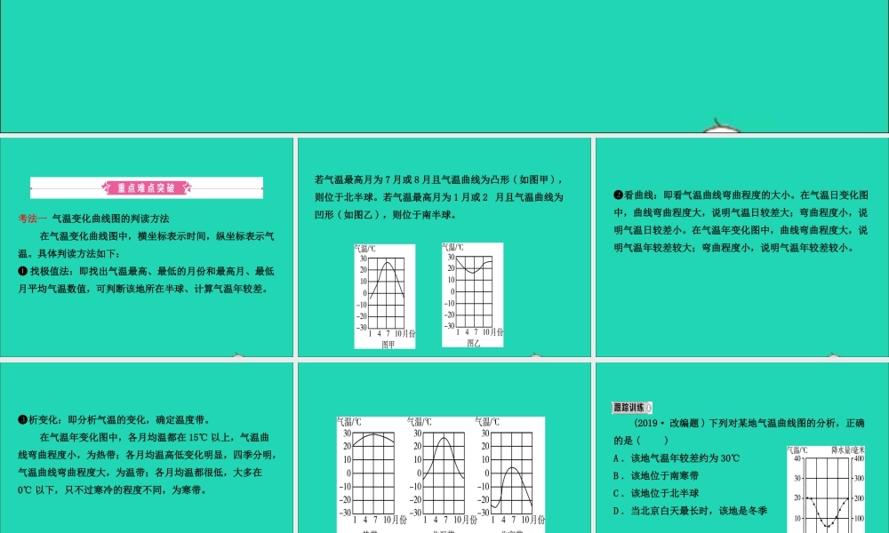 中考地理复习 七上 第三章 天气与气候(第1课时)课件