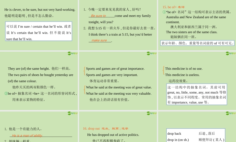 广东省高三英语第一轮总复习 Module4 Unit10 Money(2)课件 北师大版 新课标 课件