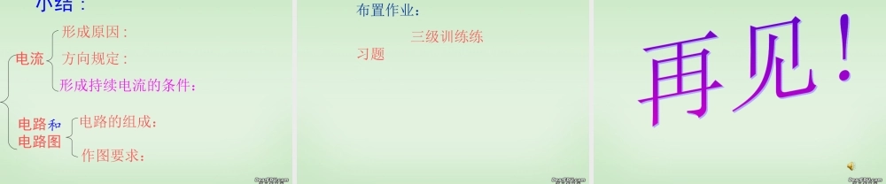 初中物理电流和电路课件 人教版 课件