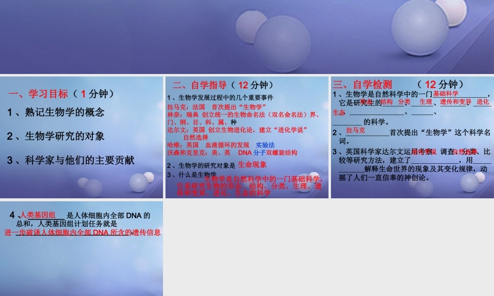 七年级生物上册 1.1.3 我们身边的生物学 生物学是探索生命的科学素材 苏教版 素材