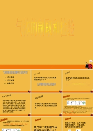 八年级科学上册 科学气体的制备和检验课件 浙教版 课件
