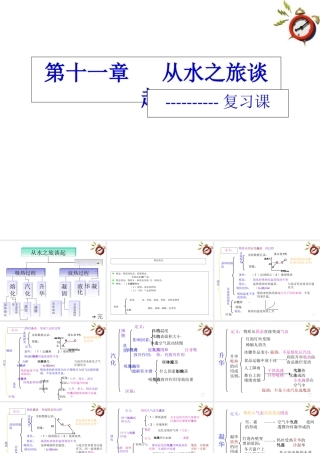 九年级物理 从水之旅谈起复习课件 沪科版 课件