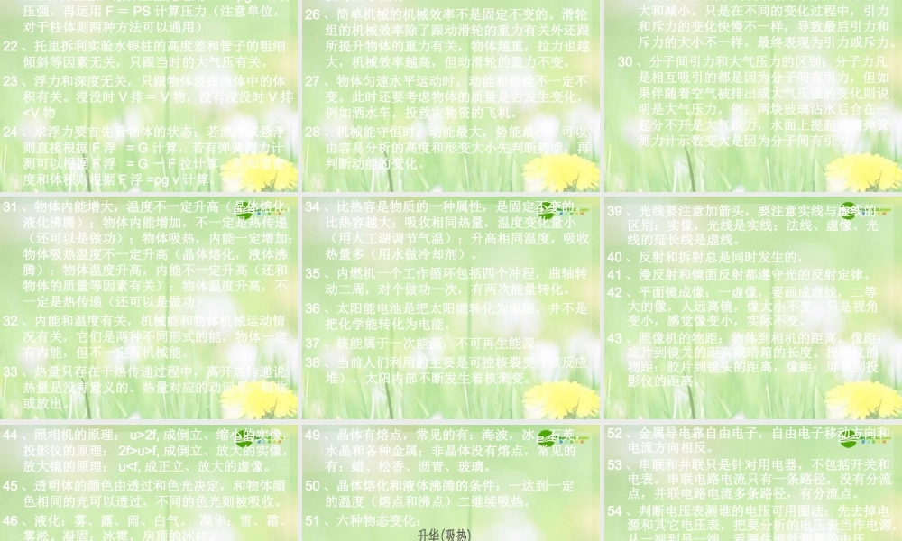 九年级物理下册 复习及应试技巧课件 苏教版 课件