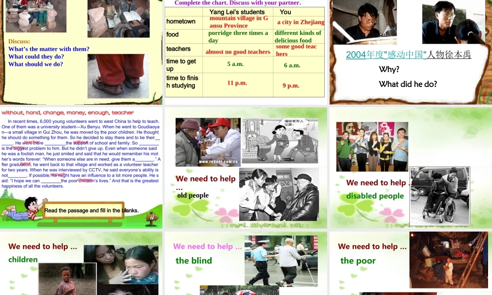 八年级英语 Unit4 He said I was hard-working Period 6(reading)课件