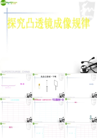 八年级物理上册 第四章凸透镜成像规律课件 苏科版 课件