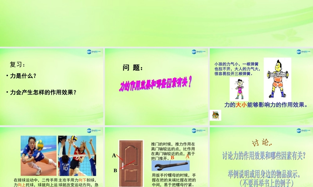 八年级物理全册 6.2 怎样描述力课件 (新版)沪科版 课件