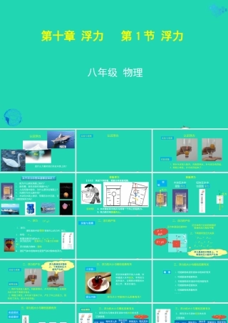 天津市八年级物理下册 10.1 浮力课件 (新版)新人教版 课件