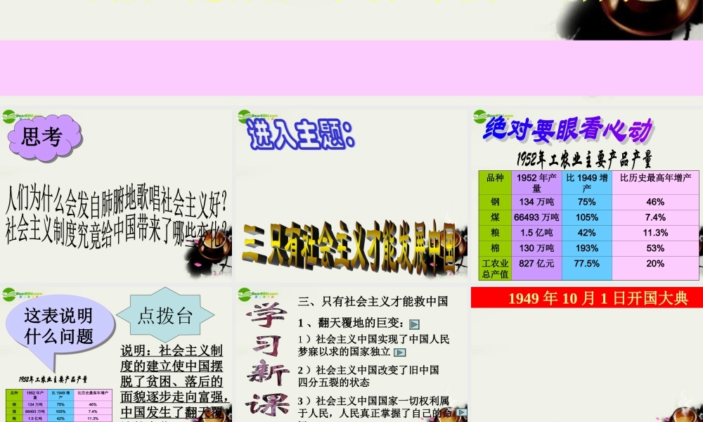 九年级政治 1-1(初级阶段的社会主义)我们是社会主义小主人课件 粤教版 课件