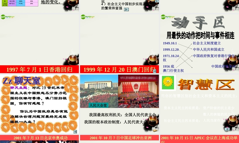 九年级政治 1-1(初级阶段的社会主义)我们是社会主义小主人课件 粤教版 课件