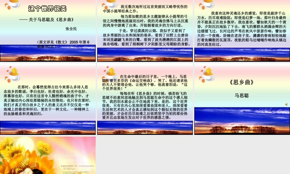 在感受生活与自由写作中构建精神家园 课件