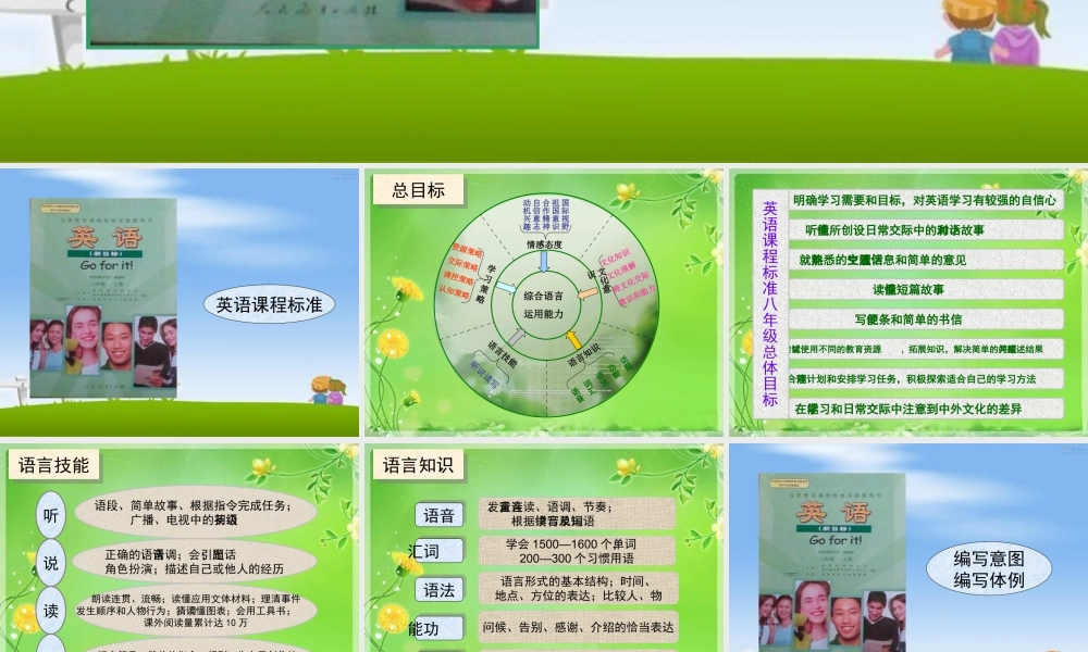 八年级英语上册 教材研说课件 人教新目标版 课件