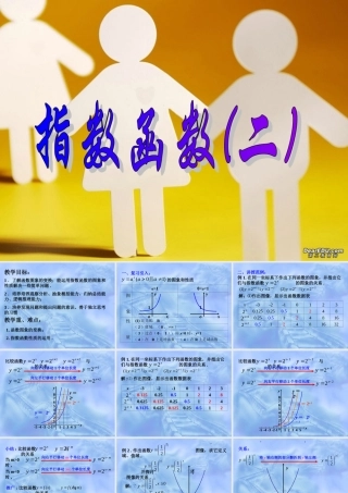 指数函数二 高一数学指数与指数函数课件[整理七套]苏教版