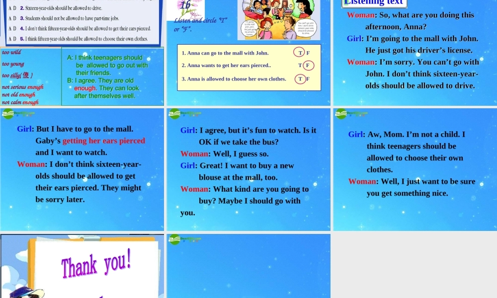 九年级英语 Unit3 Section A1a 1c课件 人教新目标版 课件