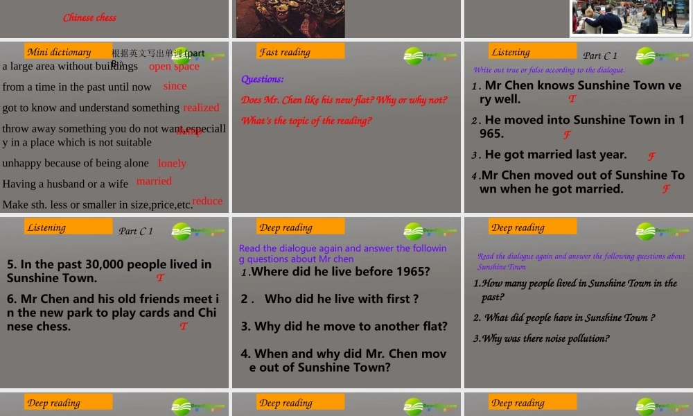 八年级英语下册 8B Unit1 Past and present Reading课件 牛津版 课件