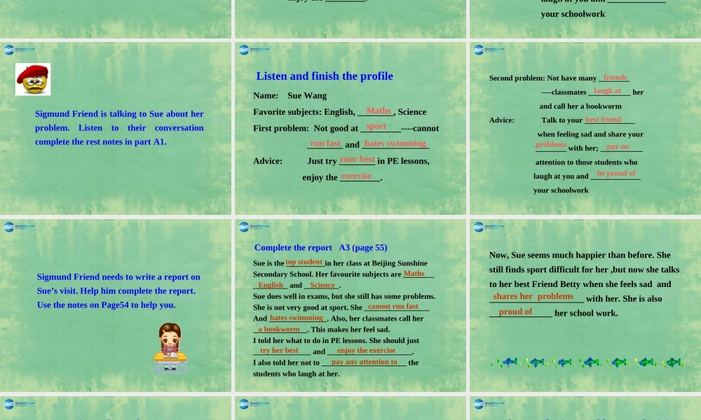 九年级英语上册 Unit 3 Teenage Problems课件1 (新版)牛津版 课件