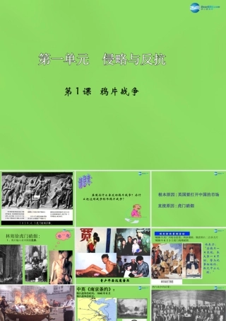八年级历史上册 第1单元 第1课 鸦片战争课件 新人教版 课件