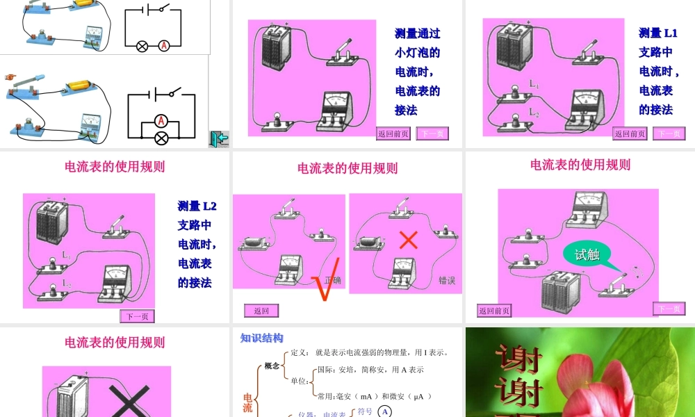 八年级物理 电流的强弱课件 新课标 人教版 课件
