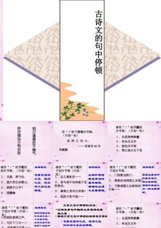 九年级语文上册 古诗文停顿课件 新人教版 课件