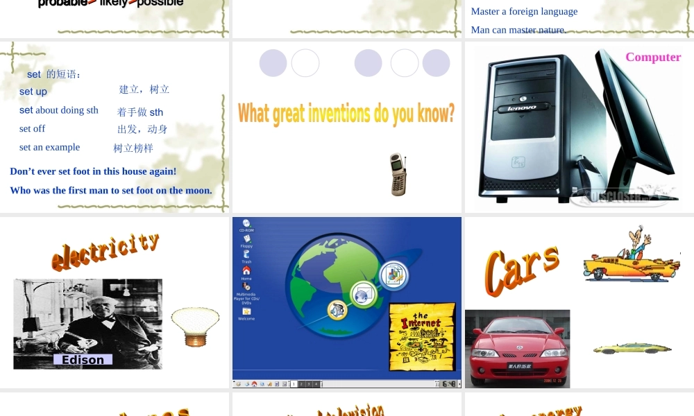新课标 人教版高二英语Unit11 scientific achievement 课件