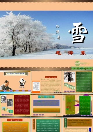 九年级语文上册(沁园春·雪)课件 人教新课标版 课件