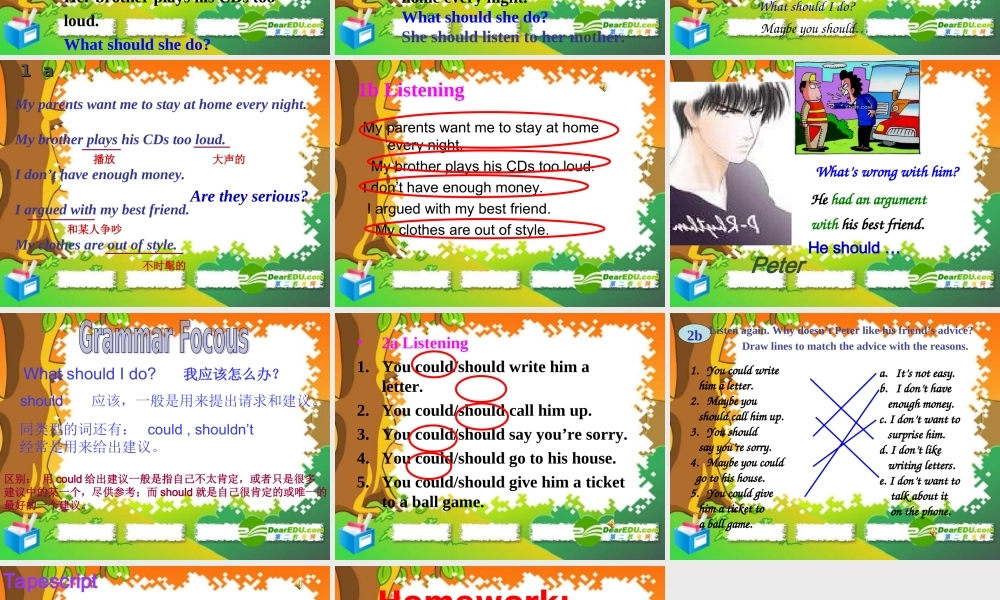 八年级英语下册：Unit2 period1课件 人教新目标版 课件