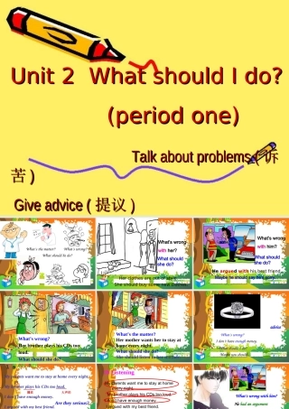 八年级英语下册：Unit2 period1课件 人教新目标版 课件